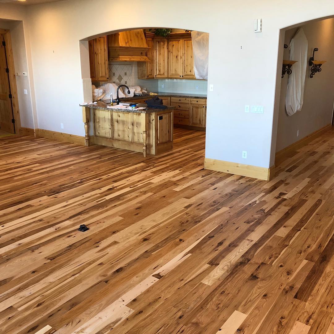 Hardwood living room