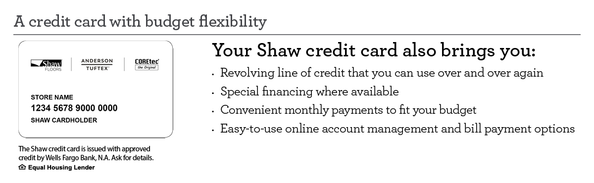 Shaw Card Financing