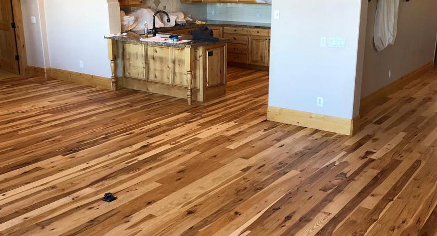 Hardwood living room